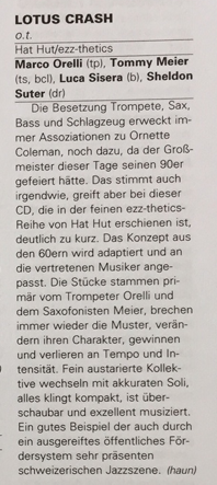 CD Lotus Crash – Review Freistil